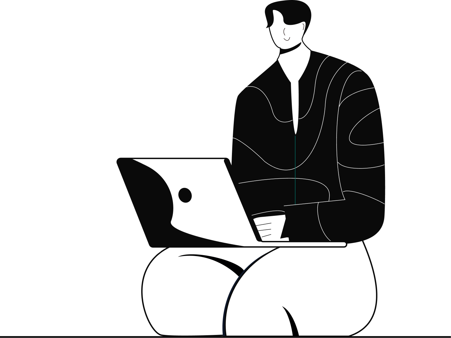 person with laptop